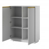 Комод высокий  Perfect Home Royal KW104 Белый