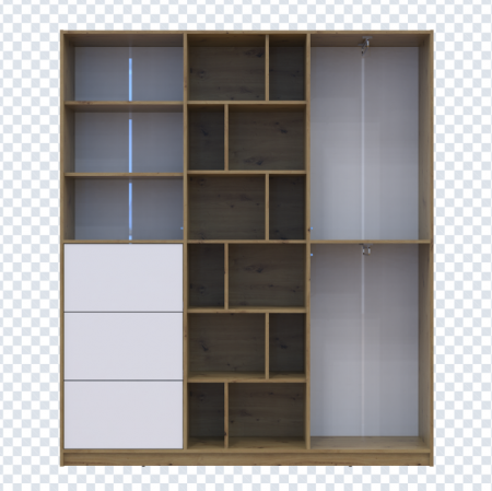 Шкаф для одежды DRS- Морган ДСП 180х38.5х210 с ящиками