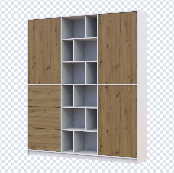 Шкаф для одежды DRS- Морган ДСП 180х38.5х210 с ящиками