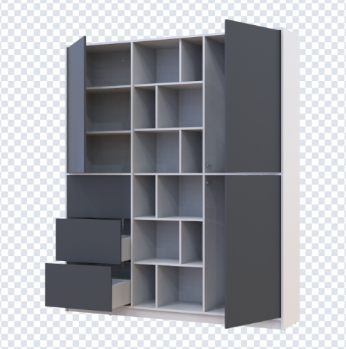 Шкаф для одежды DRS- Морган ДСП 180х38.5х210 с ящиками