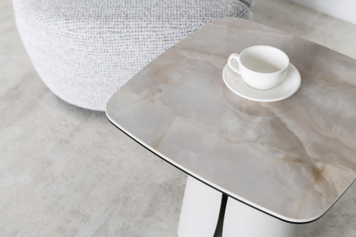 Стол кофейный VTR- Лунарио айвори оникс/айвори 