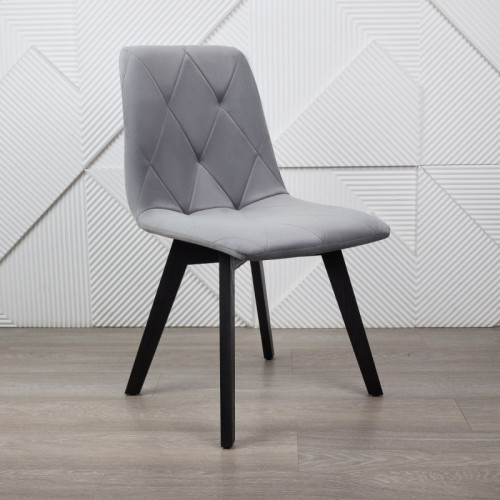 Комплект обеденный Ont- Рикардо 120 черный + 4 стула Даниэль серые