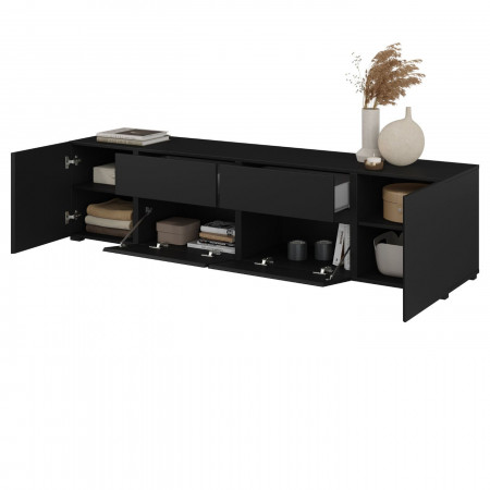 Тумба под телевизор Helvetia ASYMETRIC 24W3OA39 (черный оникс)