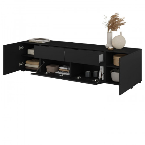 Тумба под телевизор Helvetia ASYMETRIC 24W3OA39 (черный оникс)