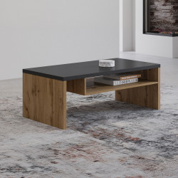 Стол кофейный Helvetia CROSS 24N6MY99 (дуб вотан-черный)