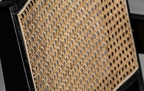 Стул обеденный с подлокотниками CRV- Luxe Black wood, черное дерево