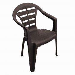 Кресло из полипропилена OST- Moyo коричневое