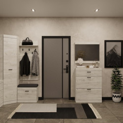 Прихожая(модульная) EVR- Соната-8 дуб крафт белый