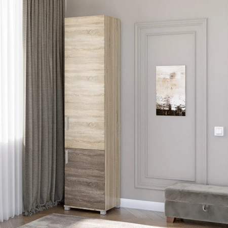 Пенал закрытый EVR- Бриз-15 дуб Сонома + трюфель