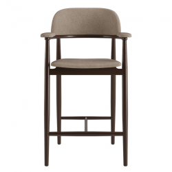 Стул полу барный LVK- Terra темный орех ткань (Node 8) 