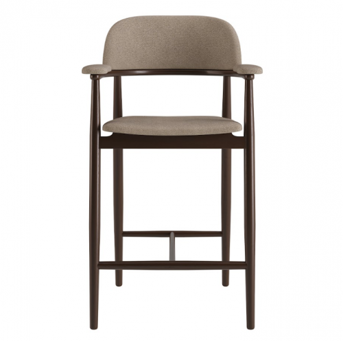 Стул полу барный LVK- Terra темный орех ткань (Node 8) 