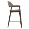 Стул полу барный LVK- Terra темный орех ткань (Node 8) 