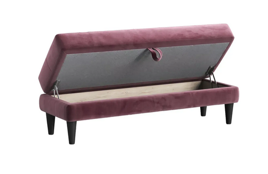 Банкетка Mil- Olim з нишей 100х44х45 см,Фиолетовый