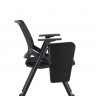 Крісло із відкидним столиком для аудиторій LUX- H-08 BLACK