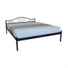Двуспальная металлическая кровать TPRO- ALBA 1600х2000 black E2523