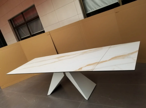 Стол керамический 200-300 см CON- SAPPHIRE GOLD MARBLE (Сапфир) 