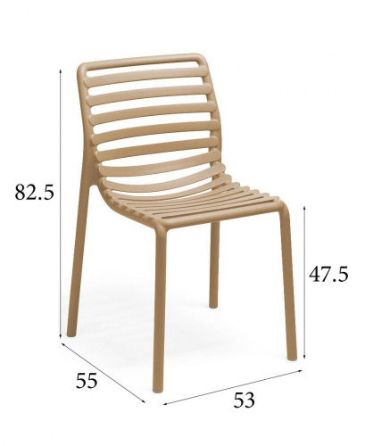 Комплект Nardi DEI- стол Step + 2 стула Doga Bistrot, Agave