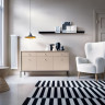 Комод Perfect Home Моно/Mono 3-дверный с 3 ящиками, черные ножки MKSZ154 Беж песочный