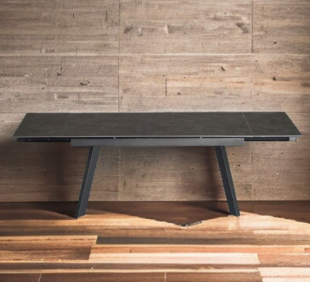 Стол обеденный модерн super premium ceramic  Evro- DENVER Matt Ceramic VIC DARK GREY T7545C-1624