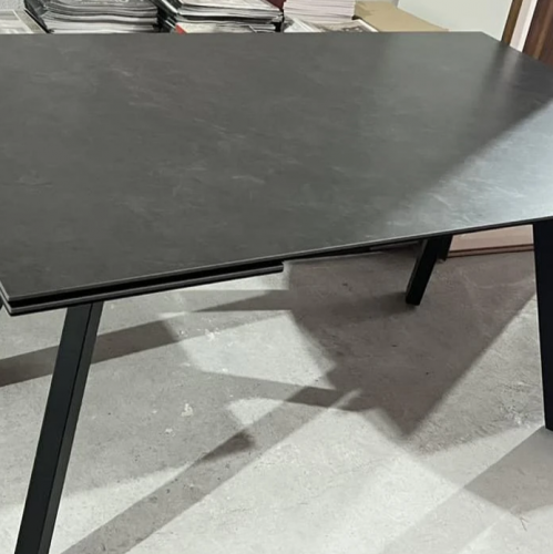 Стол обеденный модерн super premium ceramic  Evro- DENVER Matt Ceramic VIC DARK GREY T7545C-1624