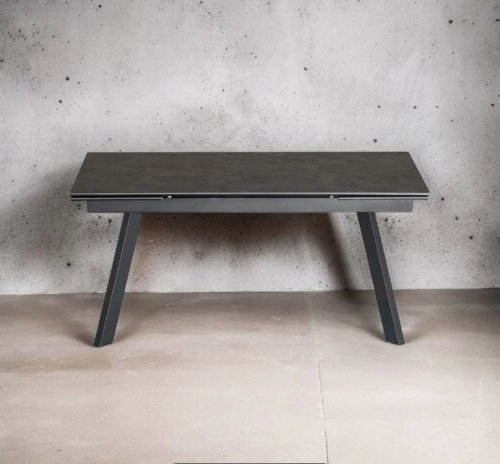 Стол обеденный модерн super premium ceramic  Evro- DENVER Matt Ceramic VIC DARK GREY T7545C-1624