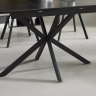 Стол SIGNAL Gaston CERAMIC 140(180)*80 СЕРЫЙ/ЧЕРНЫЙ