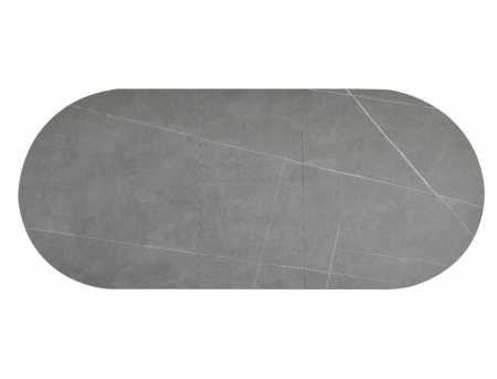 Стол SIGNAL Gaston CERAMIC 140(180)*80 СЕРЫЙ/ЧЕРНЫЙ