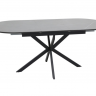 Стол SIGNAL Gaston CERAMIC 140(180)*80 СЕРЫЙ/ЧЕРНЫЙ