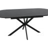 Стол SIGNAL Gaston CERAMIC 140(180)*80 СЕРЫЙ/ЧЕРНЫЙ