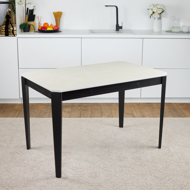 Комплект обеденный Ont- Рикардо 120 жемчужина + 4 стула Chris серые