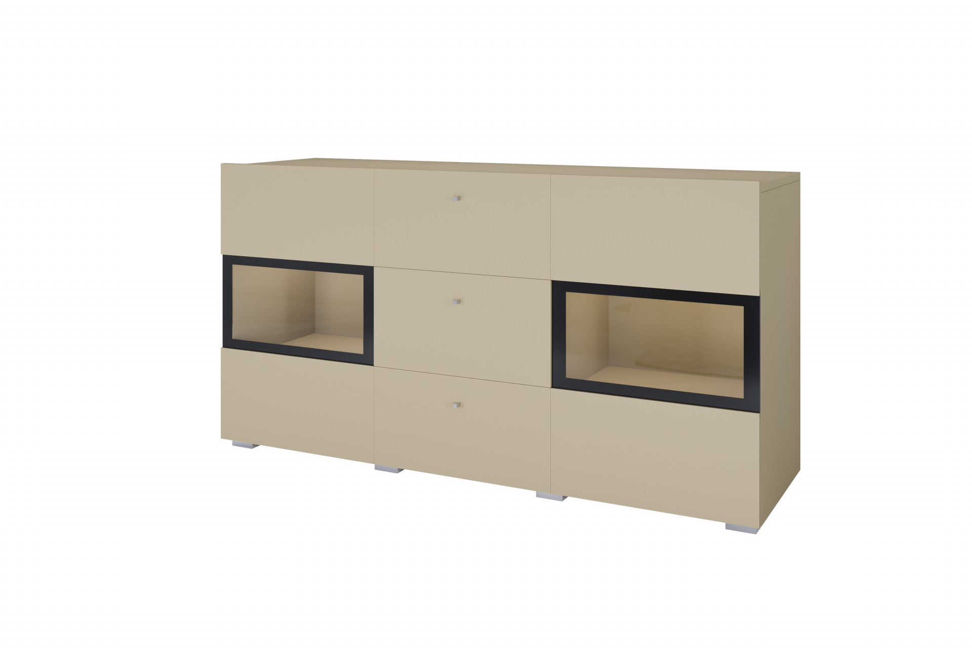 Комод на 2 двери и 3 ящика Helvetia BAROS 2412BM26 (светло-бежевый)