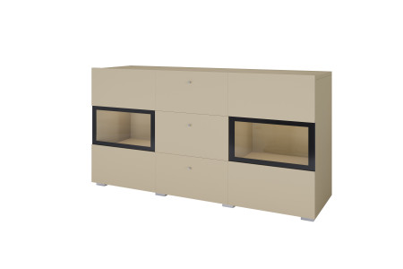 Комод на 2 двери и 3 ящика Helvetia BAROS 2412BM26 (светло-бежевый)