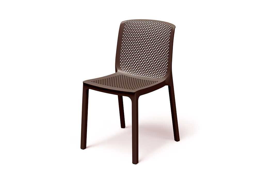 Стул обеденный уличный VLL- FERNE Nexo (коричневый, молочный)