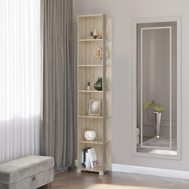 Пенал угловой EVR- Бриз-18 дуб Сонома + трюфель