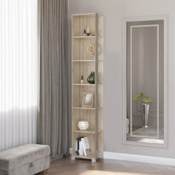 Пенал угловой EVR- Бриз-18 дуб Сонома + трюфель