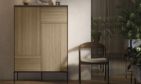 Комод высокий 2Д TOP- Виссо дуб 