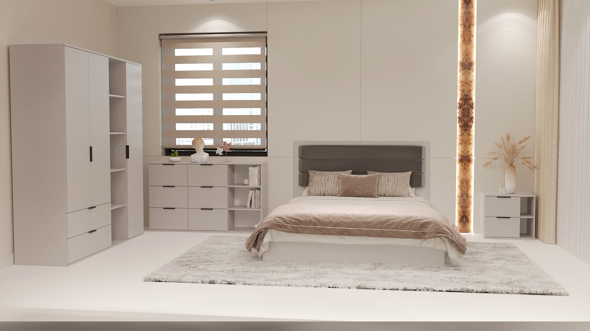 Тумба прикроватная левая/правая ViA- Сити СТ-3