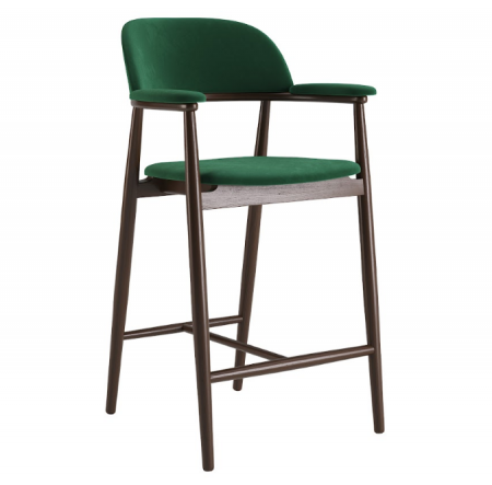 Стул полу барный LVK- Terra LTL тонирование ясеня ткань (венус вельвет 2940) 