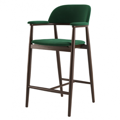 Стул полу барный LVK- Terra LTL тонирование ясеня ткань (венус вельвет 2940) 