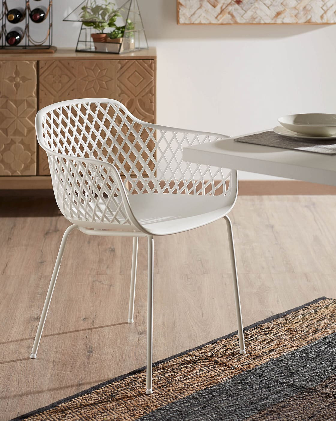 Стул пластиковый Kave Home QUINN CC1223S05 (белый)