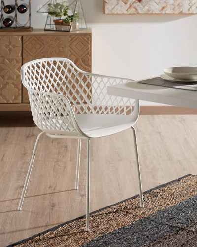 Стул пластиковый Kave Home QUINN CC1223S05 (белый)
