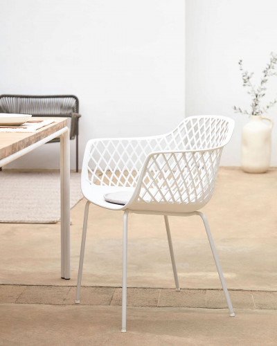 Стул пластиковый Kave Home QUINN CC1223S05 (белый)