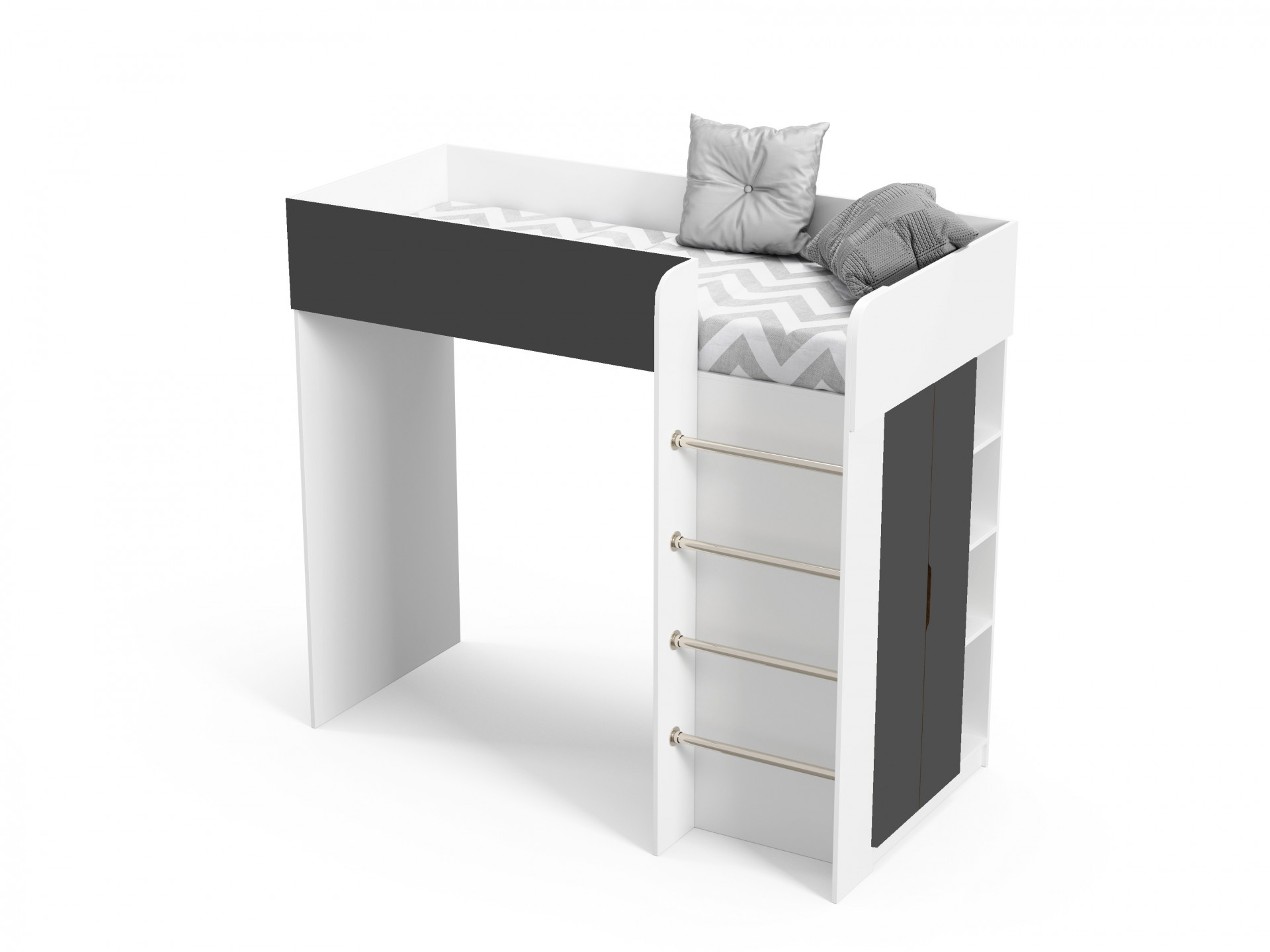 Кровать - комната VRN- "Bedroom 3", корпус  цвет "Белый"