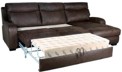 Угловой диван правый Г BLN- Ричмонд (ткань, коричневый)