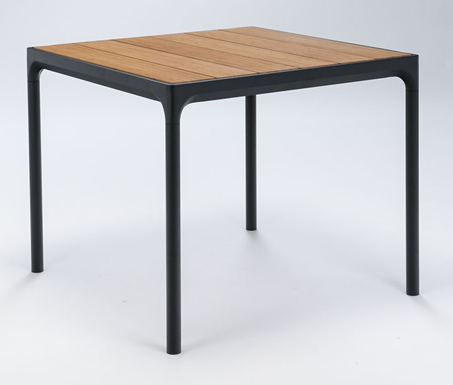 Стол обеденный DEI- HOUE FOUR 90х90 см (столешница - бамбук)