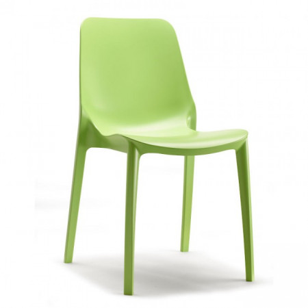 Стул пластиковый VLL- SCAB GINEVRA белый, светло-зеленый