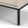 Комод Perfect Home Моно/Mono с 6 ящиками, черные ножки MKS154 Беж песочный