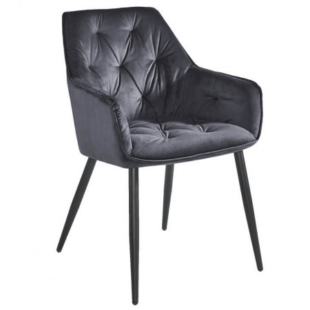 Стул Avn- BEL Grey Velvet серый
