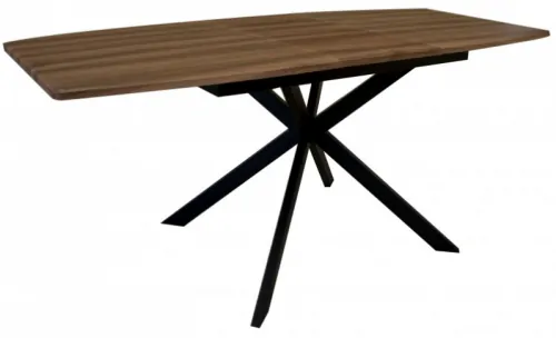 Стол обеденный раздвижной TPRO- Solere black+brown E3612
