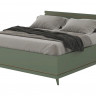 Кровать двуспальная Helvetia SCANDI (зеленый / дуб)